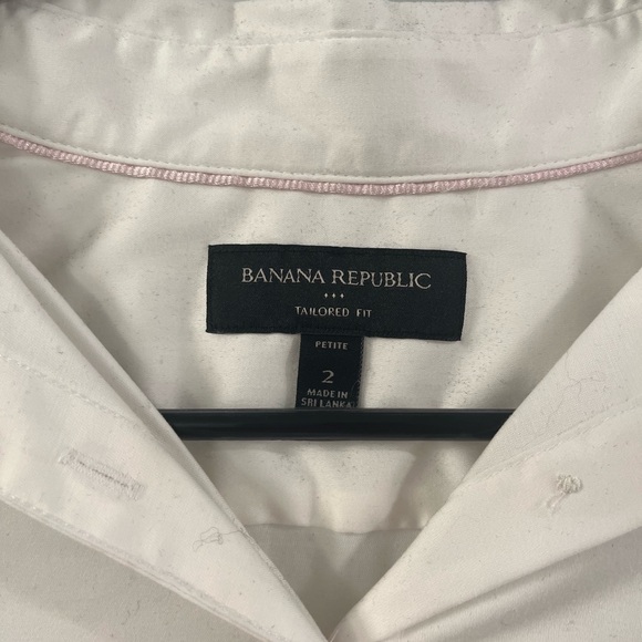 Banana Republic White Tailored Shirt - Picture 1 of 4